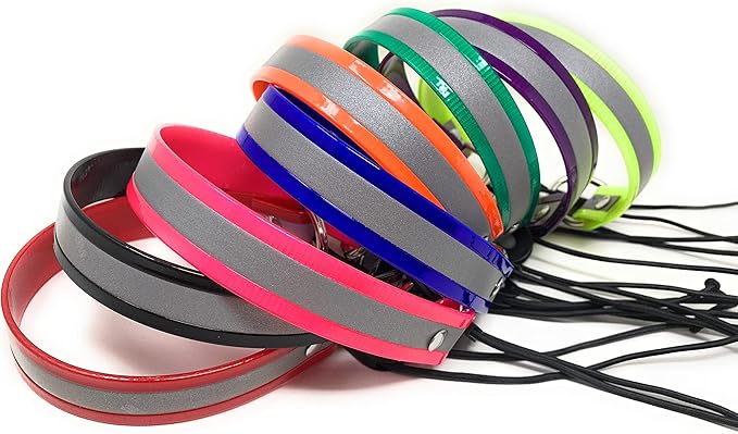 Sparky Pet Co - Surefit ECollar Replacement Strap - Bungee Dog Collar - Waterproof - Adjustable - Secure Nexus Wheel Lock - for Electronic Training & Invisible Fence Systems - 3/4" (Reflective Yellow)