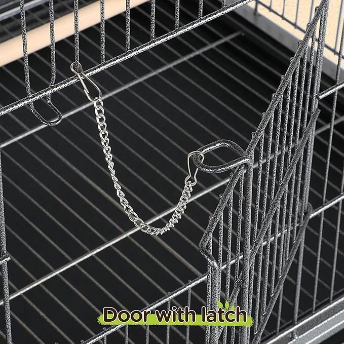 Yaheetech 52-inch Wrought Steel Standing Large Flight King Bird Cage for Cockatiels African Grey Quaker Amazon Sun Parakeets Green Cheek Conures Pigeons Parrot Bird Cage Birdcage with Stand