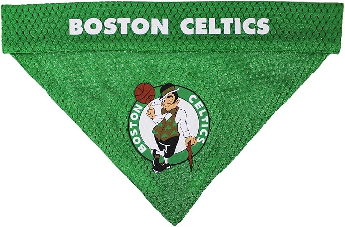 Pets First NBA Dog Bandana - Boston Celtics Reversible Pet Bandana. 2 Sided Home & Away Sports Bandana with a PREMIUM Embroidery TEAM Logo, Small/Medium
