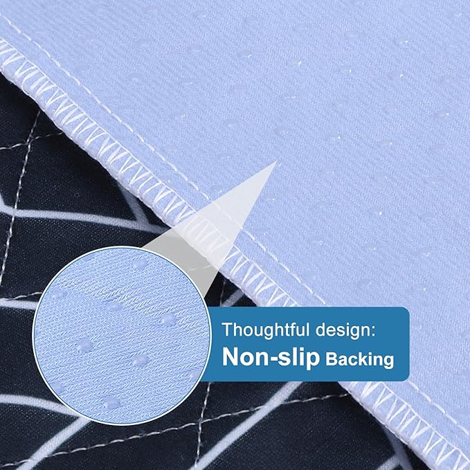 OUTCREATOR® Washable Bed Pads 34" x 36" (Pack of 2), Incontinence Mattress Protector, Anti-Slip Waterproof Underpads for Adults Kids Elderly Pets, Absorbency & Reusable Bedwetting Pads (Navy Blue)