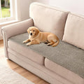 H.VERSAILTEX Plush Chenille Couch Cover for 3 Cushion Couch Anti Slip Washable Sofa Slipcovers Soft and Durable Furniture Protector for Dogs Cats Kids (27.5" x 59", Taupe)