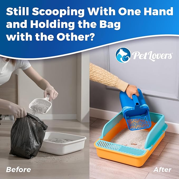 PetLovers Cat Litter Scoop – Durable Litter Scooper with Deep Shovel, Easy Clean Design for Fast Waste Removal, Ideal for Daily Cat Litter Box Cleaning