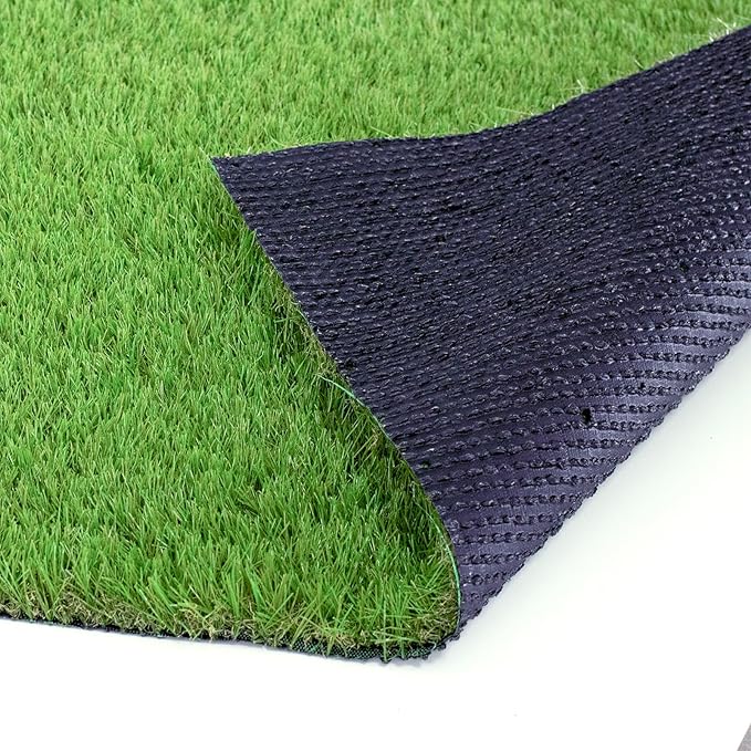 Artificial Grass Rug Outdoor Indoor 9FTX40FT Fake Grass Carpet Green Synthetic Grass Pet Turf Realistic Faux Grass Rug with Drain Holes for Garden Lawn Landscape Balcony Home Decor Patio