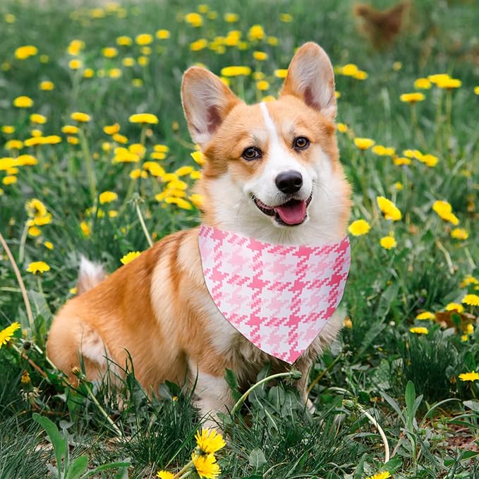 Sanwuta 120 Pcs Stripe Dog Bandanas Bulk Bandanas for Doggies Adjustable Washable Pet Triangle Scarf Stripe Pattern Dog Scarf for Small and Medium Dogs, 30 Style
