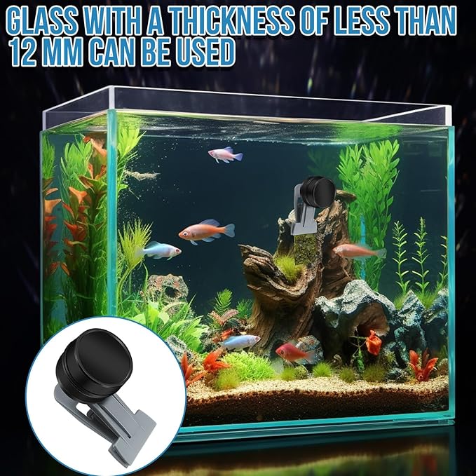 2Pcs Goldfish Feeder, Saltwater Aquarium Accessories Supplies Algae Magnet Seaweed Feeder Aquarium Magnetic Clips, Fish Tank Feeding Ring Suitable for Aquatic Pets