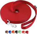 AmaGood Dog/Puppy Obedience Recall Training Agility Lead-15 ft 20 ft 30 ft 50 ft Long Leash-for Dog Training,Recall,Play,Safety,Camping (20feet, Red)
