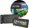 FLIPPER Max Magnetic Aquarium Glass Cleaner – 2-in-1 Scrubber and Scraper, Hands-Free Fish Tank Cleaner for Algae Removal, Safe for Glass and Acrylic Tanks up to 3/4" (19mm), Freshwater & Saltwater