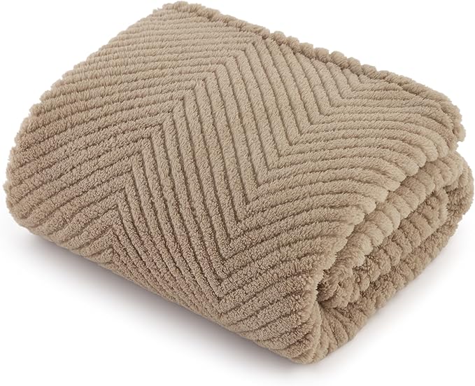 Bedsure Dog Blanket for Large Dogs Washable - Fluffy Fuzzy Puppy Cat Blanket with Premium 300GSM Coral Fleece Soft for Pet Kitten Doggy, Brown, 40x50IN
