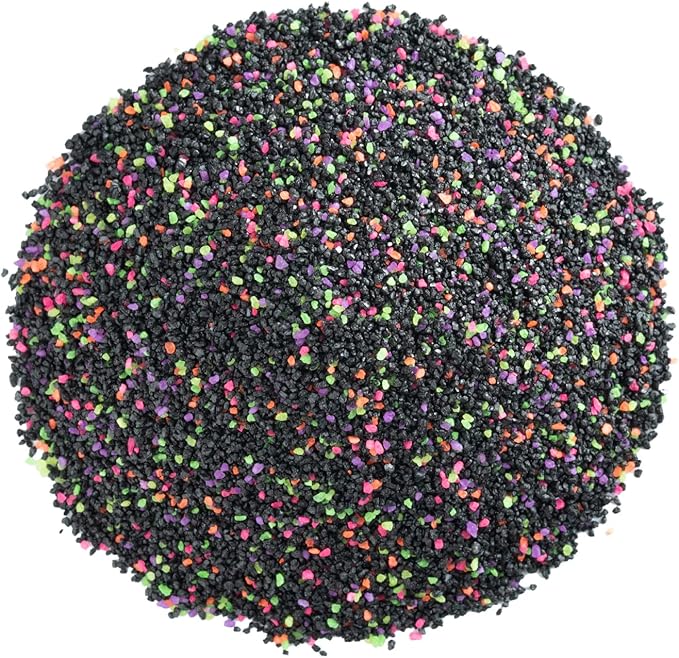 GloFish Aquarium Sand 5 Pounds, Black with Highlights, Complements Tanks and Décor, (AQ-78485) (Pack of 4)