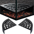 Shrimp Cave 2-Pack – Space-Saving Fan-Shaped Aquarium Cave Decor with 180° Wide-View Design, Compact Fish Tank Accessories for Cherry/Dwarf Shrimp (Black)