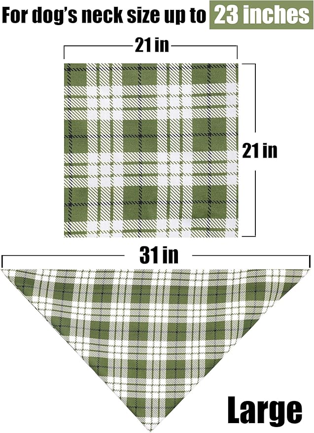 ARING PET Cotton Dog & Cat Bandanas - Triangle Bibs Scarf for Small to Large Dogs and Cats