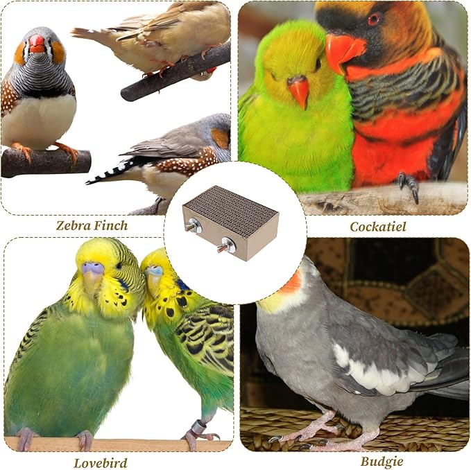 Paper Bird Perches Stand Platform Bird Chew Toy Parrot Cage Perch Cardboard Platform Birds Paw Grinding Stand Parrot Playground Exercise Toys Resting Platforms Stands for Small to Medium Sized Birds