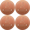 Bird Bath Copper Disk, Pure Copper Bird Bath Purification Disc, Save Cleaning Time, Chemical Free,Safe Natural Solution for Birdbaths Bowls&Waterfall Fountain, Year-Round Use (4 pcs)