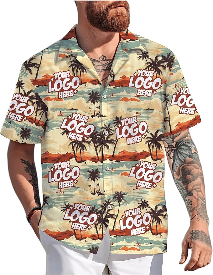 Custom Hawaiian Shirt with Face Photo Picture for Men Women Kids Youth Adult, Tropical Personalized Hawaiian Shirts Gift