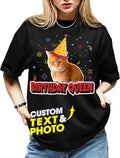 H-DEWALL Custom Shirts Custom Bootleg Rap Shirt for Him Custom Face Shirt with Photo Pet Custom Tees Gift for Dog Cat Lover