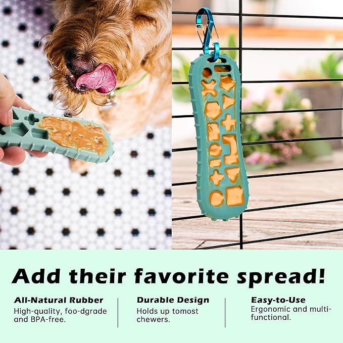 Puppy Chew Toy & Treat Starter Pack - Puppys Chew Toys for Teething - Long-lasting Puppys Chew Treat - Puppy Supplies - can Relieve Anxiety, Dog Toy for Small Medium Breed (Green and Black)