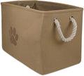 Bone Dry Pet Storage Collection Collapsible Bin, Medium Rectangle, Taupe