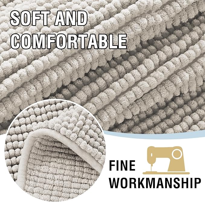 H.VERSAILTEX Plush Chenille Couch Cover for Dogs Pets Blanket for Bed Anti-Slip Soft and Durable Furniture Protector for Small Medium Large Cats Washable (52" x 82", Oatmeal)