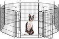 Yaheetech Expandable Dog Playpen, 8 Panel 24 inch Puppy Playpen with Door Indoor/Outdoor Pet Fence for Small Medium Dogs