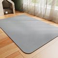 Dog Food Mat - Absorbent Cat Mat for Food and Water, No Stains Pet Feeding Bowl Mat, Easy to Clean Pet Placemats, Quick Dry Dog Water Dispenser Mat for Messy Drinkers | Grey 18"x 28"