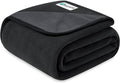 PetAmi Waterproof Dog Blanket for Extra Large Pets Dogs Cats, Large Pet Couch Cover Protector for Furniture, Reversible Washable Soft Fleece Cat Blanket for Bed Couch Sofa, 60x80 (Black/Gray)