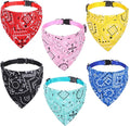 6 Pcs Cat Bandana, Adjustable Pet Bandana Collars for Cats and Small Dogs, Multi-Color Suitable for Neck Circumference 22-30cm for Pets Halloween Christmas Dress Up