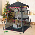 Pop Up Catio Cat Enclosure for Indoor and Outdoor with Waterproof Bottom,3 Tier Spacious Cat Tower Tent,Portable Outdoor Cat Tent for Patio,Balcony, Deck & Camping Weatherproof & Sunproof(Patented)