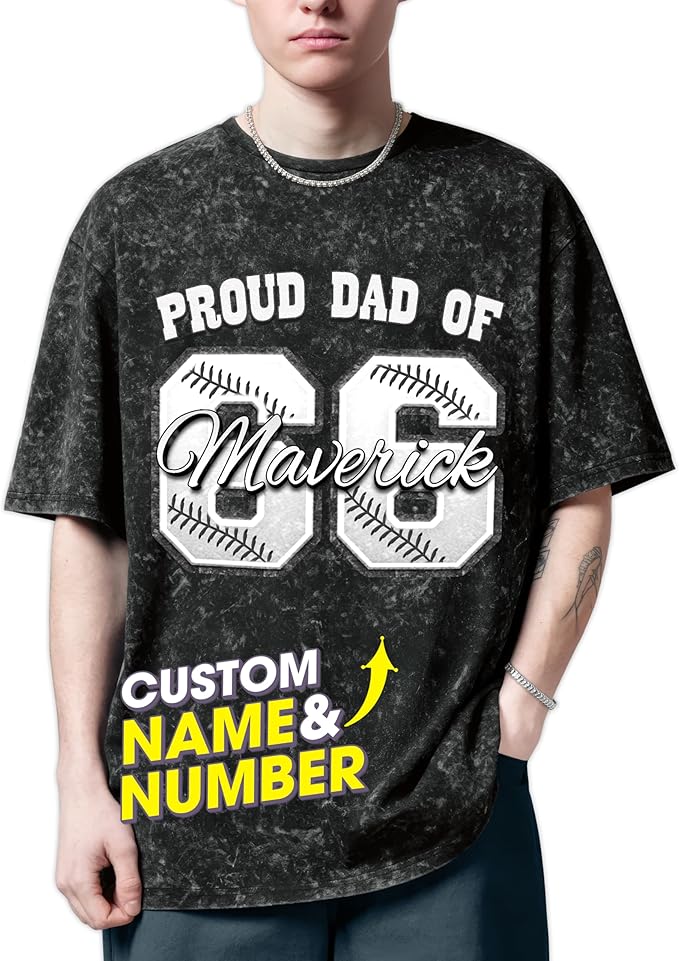 H-DEWALL Custom T Shirts Mineral Wash Tshirt Bootleg Rap Tee Customized Gifts for Boyfriend Birthday Shirts Tops for Women