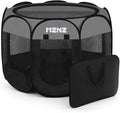 Dog Cat Playpen, Portable Puppy Pet Crate Indoor for Small Dogs Cats Rabbits, Foldable Dog Cage Enclosure for Outdoor, Pop Up Dogs Tent Kennel with Carrying Case, Dark Grey