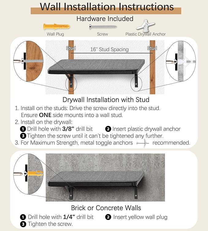 Cat Wall Shelves Set of 2, Black Solid Wood Cat Lounging Shelf with Grey Sisal Cushion, Wall-Mounted Space-Saving Climbing Shelf, Window Perch for Kittens & Cats, Black Furniture for Indoor