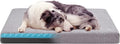 Memory Foam Large Dog Bed, Cooling Dog Beds for Large Dogs, Washable Pet Mat for Crate with Joint Relief (Light Grey)