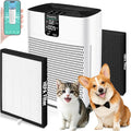 Air Purifier for Home Bedroom Large Room Up to 2400 Ft²,HEPA Air Purifier 15dB Quiet Sleep Mode. Smart Air Purifiers with App for Pet Hair, Dander, Odor, Office, Smoke, Dust with 2 Filters