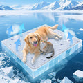 Dog Cooling Mat, Cooling Mat for Dogs, Breathable Dog Bed with Non-Slip Design, Portable & Washable Pet Pad for Indoor, Outdoor, Crate, Summer Cat Bed, Cool Pet Pad, Gel-Free, 39"x58"