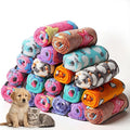 20 Pcs Puppy Blanket Bulk Soft Fluffy Flannel Pets Fleece Blankets for Small Dogs Throw Warm Bed Washable Sleep Mat Bed for Shelter Stray Dog Puppy Cat, 16x24 Inches