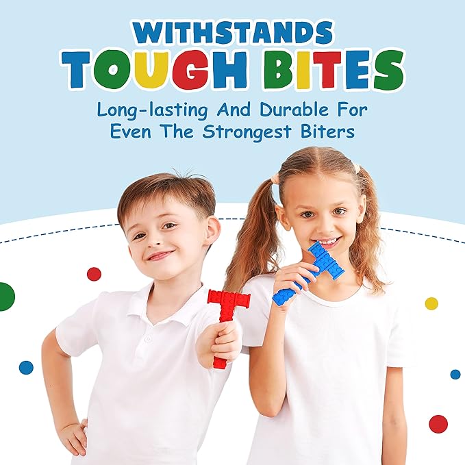 Chewy Sensory Toys for Kids with Autism Sensory Product for Adults Teens Toddlers, ADHD Tools for Kids, ADHD Toys for Autistic Children, Oral Motor Tool Tube, Mouth Toys, Chew Stick (Spring)