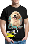 JIX & JOKY Custom Your Own Bootleg Rap Shirts with Dog Faces Custom Pet Shirt for Men Graphic Tshirt Gift Idea for Pet Lovers