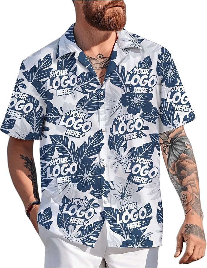 Custom Hawaiian Shirt with Face Photo Picture for Men Women Kids Youth Adult, Tropical Personalized Hawaiian Shirts Gift