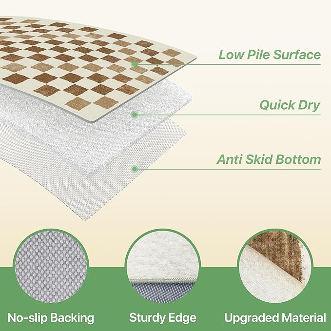 GENIMO Outdoor Rug for Patio Clearance, 8'x10' Reversible Plastic Straw Rugs, Lightweight Waterproof RV Camping Mat for Camper, Balcony, Deck, Backyard, Picnic, BrownBeige