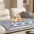 Waterproof Dog Blanket, Bohemian Dog Bed Cover Pet Blanket, Reversible Sofa Couch Cover for Dogs Washable, Protect Furniture Bed Couch Sofa for Puppy Cat (Blue Medallion, 30×70 Inch)