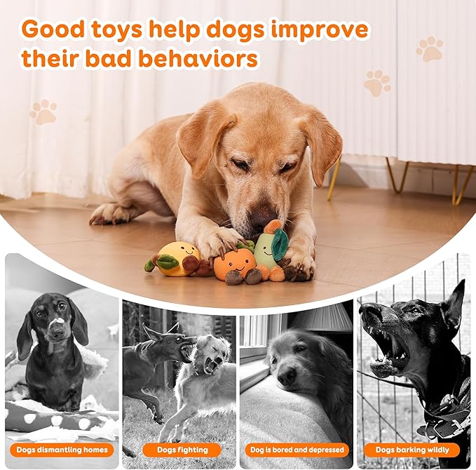 Dog chew Toys, Interactive Dog chew Toys, Suitable for All Types of Dogs who Like to chew and Interact. Sound pet Toys, Specially Designed for Dogs who Love to chew（Orange）