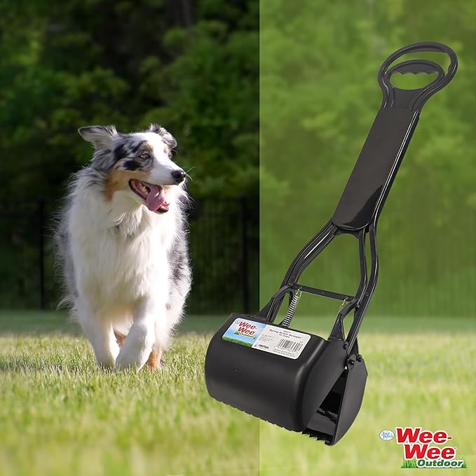 Four Paws Allen's Spring Action Dog Scooper For Hard Surfaces 3.75" x 4.5" x 15.5"
