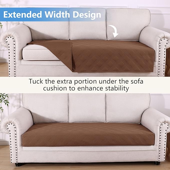 hyha Waterproof Dog Blanket, Reversible Pet Bed Blanket, Soft Sofa Couch Cover for Dogs Washable, Waterproof Pet Couch Covers for Sofa Puppy Cats Furniture Protector(40"x80", Brown/Brown)