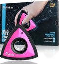 Analan Mini Pet Hair Remover for Car Detailing Supplies, Carpet Dog Hair Remover for Car Interior, Triangle Dog Hair Remover for Auto Detailing, Couch, Furniture, Lint, Carpet (Rose Pink)