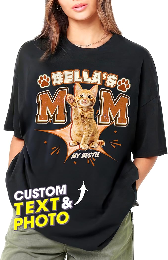 JIX & JOKY Custom Your Own Bootleg Rap Shirts with Dog Faces Custom Pet Shirt for Men Graphic Tshirt Gift Idea for Pet Lovers