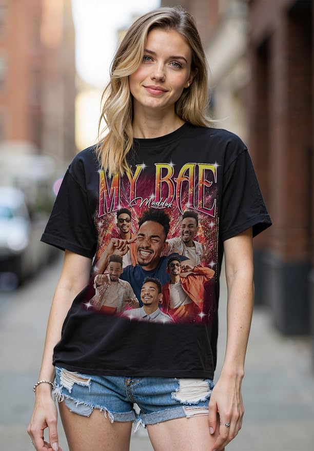 Custom Bootleg Rap Shirt with Photo Text, Vintage Custom Picture Shirt for Girlfriend, Boyfriend, Dad, Mom, Pet Lover Friend