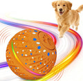 Interactive Dog Toys Ball - Smart Moving Bouncing Dog Ball with Colorful Lights, E-TPU Material, 3 Play Modes Automatic Rolling Balls Toy for Small Medium Dogs Keep Them Busy(Orange)