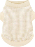 Cozy and Functional Dog Shirts for Small Puppies: Stretchable Beige Attire with Easy-On Design, Ideal for Chihuahuas and Yorkies - Enhance Comfort and Playfulness on Chill Days X-Small