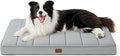 Bedsure Cooling Dog Bed Large Sized Dog - Large Comfy Flat Puppy Beds with Removable Washable Cover, Orthopedic Egg Crate Foam Pet Mat, Suitable for Pet Up to 50 lbs