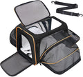 Premium Pet Carrier – Dog & Cat Travel Bag, Airline Approved, Soft-Sided Design for Small to Large Pets, TSA Compliant, Expandable & Collapsible (Black)