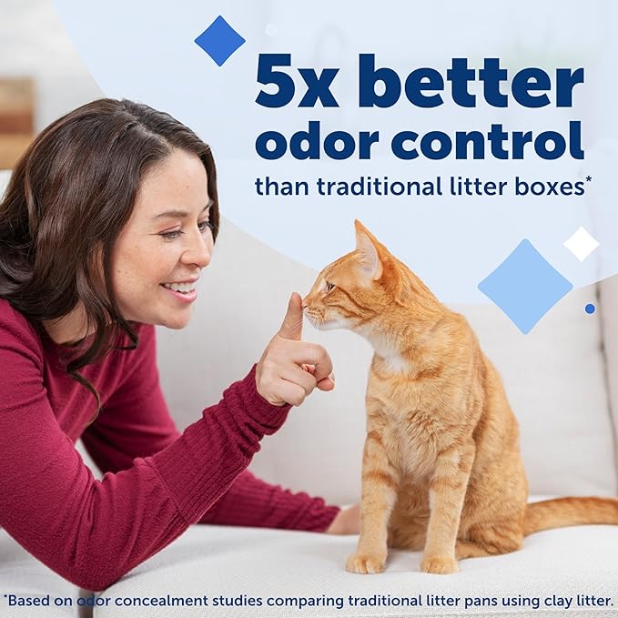 PetSafe ScoopFree Disposable Crystal Cat Litter Tray - Easy Cleaning Box - Refill Tray for Automatic Litter Box - Lavender Scent - 4.3 lb Bags - 3 Pack